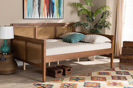 Cambridge Ash Walnut and Synthetic Rattan Full Size Daybed - $726.00