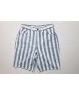 Vintage 90s Streetwear Womens 16 Distressed Striped Color Block Denim Sh... - $719.71 MXN