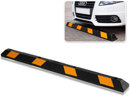 Parking Curb 72” Black Striped Long Wheel Stopper For Car Truck Trailer And RV - £80.28 GBP