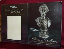 Historical Manuscripts Books &amp; Autographs Two Heritage Auction Catalogs Color - £21.52 GBP