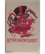 POISON / BRET MICHAELS - VINTAGE ORIGINAL CLOTH CONCERT TOUR BACKSTAGE PASS - $13.61 CAD