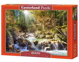 2000 Piece Jigsaw Puzzle, The forest stream, Mountain stream, Nature, Ad... - $31.99