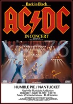 AC/DC / MOTLEY CRUE 22 x 32 / Sept 11, 1984 PARIS FRANCE Custom Concert ... - £36.05 GBP