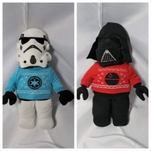 LEGO Star Wars Ugly Christmas Sweater DARTH VADER &amp; STORMTROOPER Plush T... - £25.77 GBP