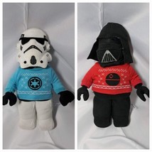 LEGO Star Wars Ugly Christmas Sweater DARTH VADER &amp; STORMTROOPER Plush T... - £24.46 GBP