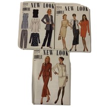 Lot of 3 New Look Patterns Uncut Size 6-18 Dress Skirt Pants Jacket Vest - £7.95 GBP