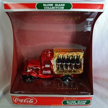 Limited Numbered Edition 1997 Coca-Cola Delivery Truck Blown Glass Ornament - £24.85 GBP