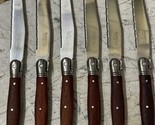 Vintage Laguiole Barenthal Steak Knives Set of 6 Bee Wood Handles Made i... - £19.78 GBP