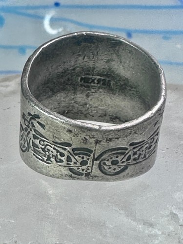 Harley Davidson ring biker motorcycle Mexico band size 8.75 sterling silver wome Item image 8