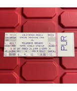 California Angels Vs Milwaukee Brewers MLB Spring Training Ticket Stub 1994 - $18.50 CAD