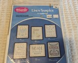 Wonder Art Linen Sampler 1810 I Heard A Child Laugh Kit Stamped Linen Vi... - $6.92