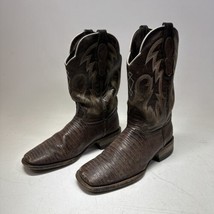 Reywelt Men&#39;s Rodeo Cowboy Boots Western Square Toe Faux Exotic 27 EE - £39.90 GBP