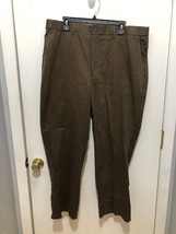 NWT Architect Classic Fit Mens Pants SX 40X29 Extender Waistband Brown NEW - $12.86