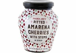  3 PACKS TRADER JOE&#39;S PITTED AMARENA CHERRIES IN SYRUP 16.2 OZ EACH  - £50.61 GBP