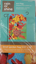 Art Flag 12.5&quot; x 18&quot; Cardinal Bird Colorful Leaves Decorative Garden Por... - £6.27 GBP
