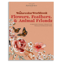 Watercolor Workbook: Flowers, Feathers, and Animal Friends: 25 Beginner-... - $395.76 MXN