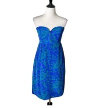 Anthropologie Maple Floral Print Halter Dress 100% Silk Smocked Pockets ... - £15.78 GBP