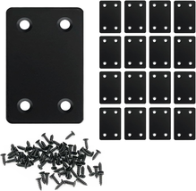 16 Pack Black Flat Mending Plates – 2.36&quot; x 1.49&quot; Stainless Steel Straig... - $267.97 MXN