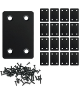 16 Pack Black Flat Mending Plates – 2.36&quot; x 1.49&quot; Stainless Steel Straig... - $268.19 MXN