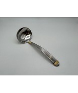 Christian Dior Stainless Steel GAUDRON Gold Accent Gravy Ladle - $564.18 MXN