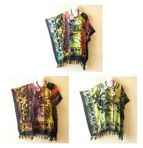 KB40 Batik Tie Dye Plus Size Boho Kaftan Poncho Hippy Women Blouse Top S... - $24.90