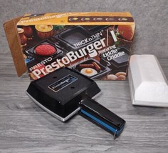 Presto Quick Burger Electric Hamburger Cooker Liddle Griddle New Open Box VTG - £28.17 GBP