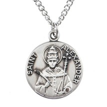 NEW Saint Alexander Medal Necklace Pendant Creed Collection Gift Boxed C... - £15.71 GBP