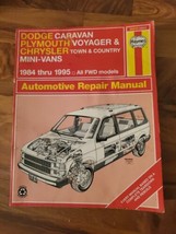 Haynes 30010 Dodge Caravan Plymouth Voyager, Chrysler Town &amp; Country, 1984-1995  - £9.55 GBP