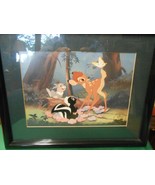 Great Collectible DISNEY Picture- Plastic Frame BAMBI with Rabbit and Sk... - £12.36 GBP