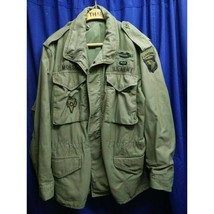 Vintage Vietnam War Era M65 Army Jacket 101st Airborne Combat Patches Coat - £311.69 GBP