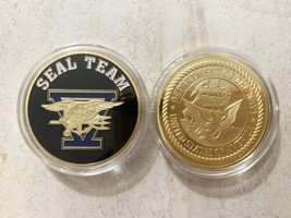 US Navy SEAL Team Five 5 Naval Special Warfare Command SOCOM USA Challen... - $268.12 MXN