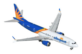 Boeing 737 MAX 200 Commercial Aircraft &quot;Allegiant Air&quot; (N810MG) White and Blue 1 - $65.76