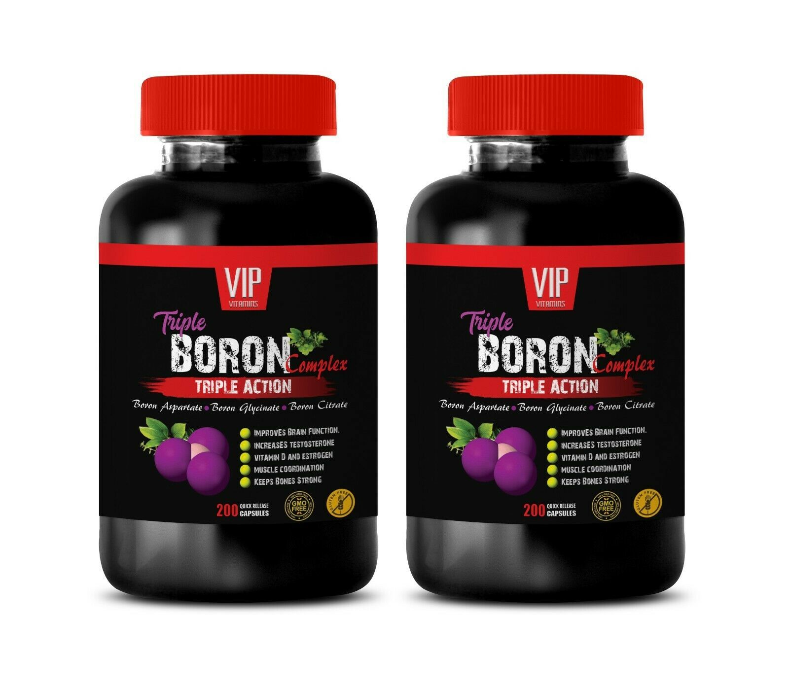 brain vitamins memory focus - BORON COMPLEX - testosterone booster men pills 2B - $22.40