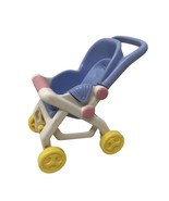 VTG Fisher Price Loving Family Blue Baby Stroller - £38.69 GBP