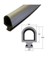 Gordon Glass® Black Silicone Bulb Type Gasket Weatherstrip, 3/8&quot; Width, 3/1 - €39,58 EUR