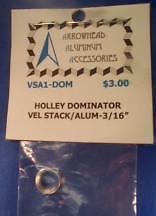 Scale Detail Accessories / Holley Dominator Aluminum Velocity Stack - 3/... - $3.00