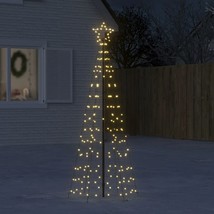 vidaXL Christmas Tree Light with Spikes 220 LEDs Warm White 70.9&quot; - £52.36 GBP