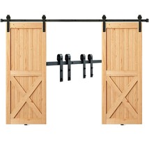 VEVOR 8FT Sliding Barn Door Hardware Kit, 330LBS Heavy Duty Barn Door Track Kit  - $2,450.27 MXN