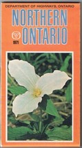 Road Map Northern Ontario Official 1971 Trillium - £6.22 GBP