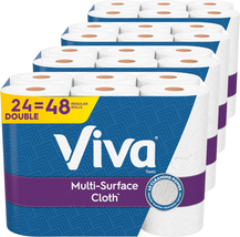 Multi-Surface Cloth Paper Towels, 24 Double Rolls, 110 Sheets per Roll (4 Packs  - $73.68