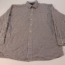 Tommy Hilfiger Button Up Plaid Men&#39;s Black &amp; White Shirt Cotton Size XL - €8,95 EUR