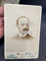 Cabinet Card Photo Dr Henry Hodgen Mudd Nov. 1890 St Louis - £27.29 GBP