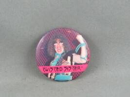 Vintage Band Pin - Twisted Sister Mike &quot;the animal&quot; Mendoza - Celluloid Pin - $19.00