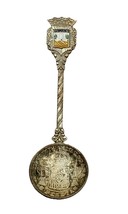 Mijas 5 Pesetas De Espana Coin Souvenir Spoon 4” 900 Silver Coin - $24.70