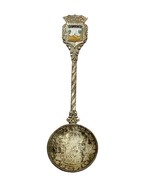 Mijas 5 Pesetas De Espana Coin Souvenir Spoon 4” 900 Silver Coin - $475.53 MXN