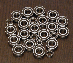 (24pcs) Caster Racing Zx 1.5R Buggy / K8T Truggy Rubber Sealed Ball Bearing Set - £14.06 GBP