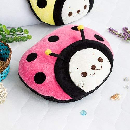 [Sirotan - Ladybug Pink] Blanket Pillow Cushion / Travel Pillow Blanket (39.4 by