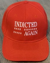 Donald Trump 45 Funny Hat Indicted Anti Trump Anti Maga Red Cap 2024 Embroidered - £13.72 GBP
