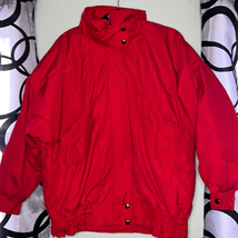 MULBERRY STREET WOMENS ALL WEATHER COAT RED HOODED ZIP-OUT LINING - $27.44