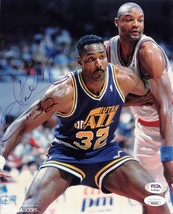 Karl Malone signed 8x10 photo PSA/DNA Utah Jazz Autographed - £282.14 GBP